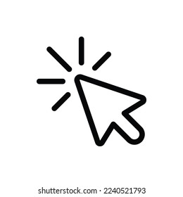 Click icon. Cursor vector sign