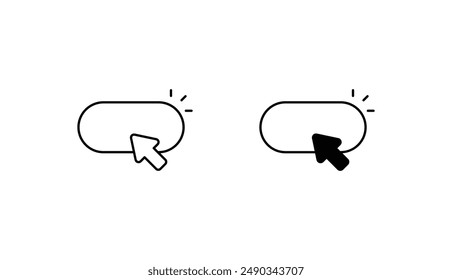 Click icon design with white background stock illustration