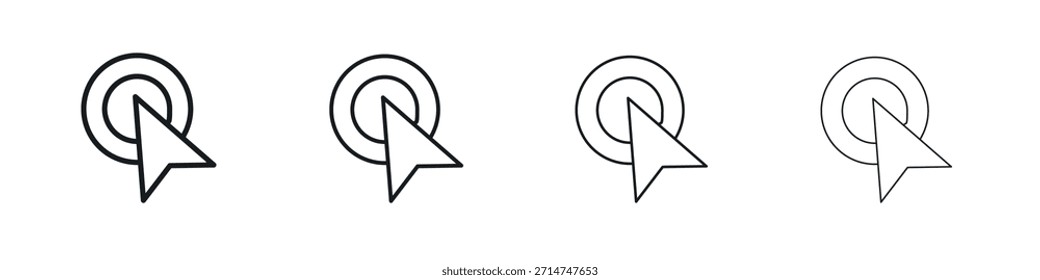Click icon Eps10. icons graphic design