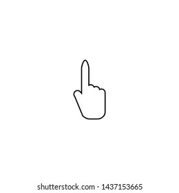 Click icon. Finger Cursor sign