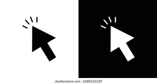 Icono de Hacer clic. colección de estilo plano y línea.