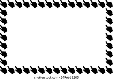 click icon, illustration, for backgrounds and designers frame