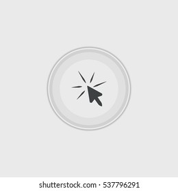  click icon illustration isolated vector sign symbol