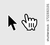 Click icon isolated on black background.Cursor symbol modern, simple, vector, icon for website design, mobile app, ui. Vector Illustration
