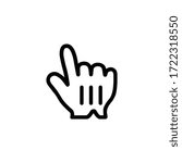 Click icon isolated on white background. Cursor symbol modern, simple, vector, icon for website design, mobile app, ui. Vector Illustration
