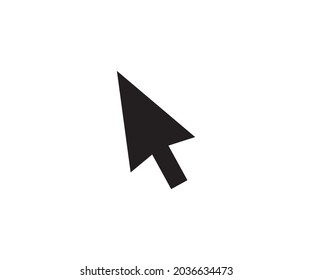 Klicken Sie auf das Symbol einzeln auf weißem Hintergrund. Cursor-Symbol
