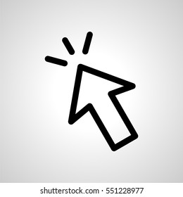 click icon. isolated sign symbol