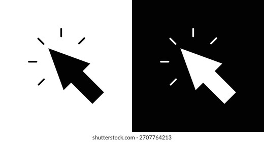 Click icon line art editable stroke and solid collection for app design