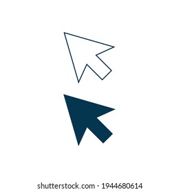 Click icon and Line art stock. Design icon vector illustration flat design