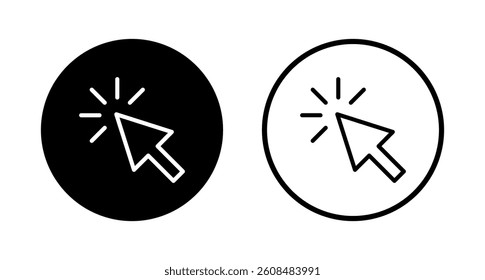Click icon logo design. pointer arrow sign and symbol. cursor icon