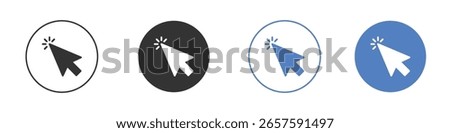 Click icon logo graphic designs