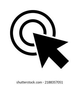 click icon or logo isolated sign symbol vector illustration - high quality black style vector icons
