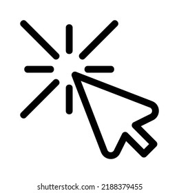 click icon or logo isolated sign symbol vector illustration - high quality black style vector icons
