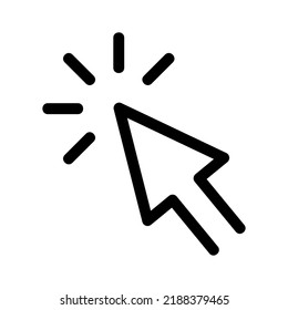 click icon or logo isolated sign symbol vector illustration - high quality black style vector icons
