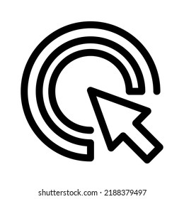 click icon or logo isolated sign symbol vector illustration - high quality black style vector icons
