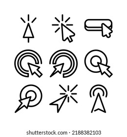 click icon or logo isolated sign symbol vector illustration - Collection of high quality black style vector icons
