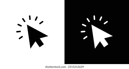 Click icon logo set vector