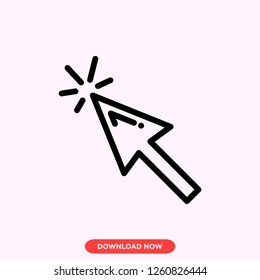 Click icon modern vector style