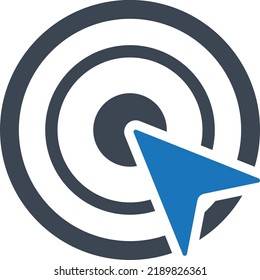 Klicken Sie auf ein Symbol auf weißem Hintergrund