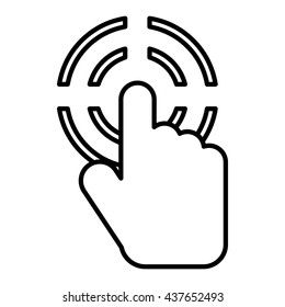 Click icon, outline style