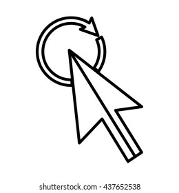 Click icon, outline style