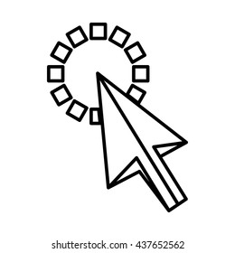 Click icon, outline style