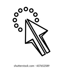 Click icon, outline style