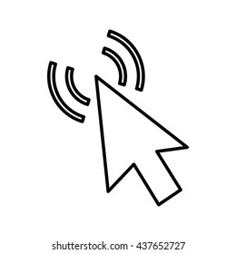 Click icon, outline style