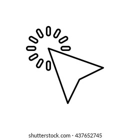 Click icon, outline style