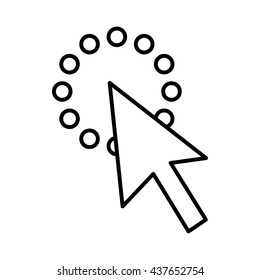 Click icon, outline style