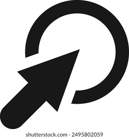 Click icon, pointer arrow icon, cursor icon vector