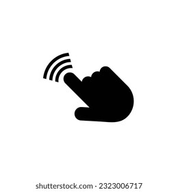 Icono de clic, signo de puntero y diseño de símbolos