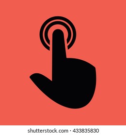 Click icon press button vector illustration
