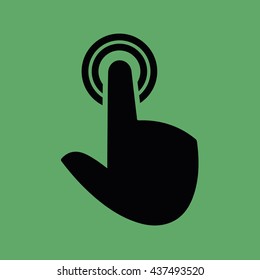 Click icon press button vector illustration