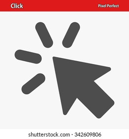 Click Icon. Professional, pixel perfect icon optimized for both large and small resolutions. EPS 8 format.