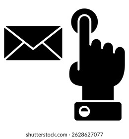Click icon represented by Click symbol Black Filled style.