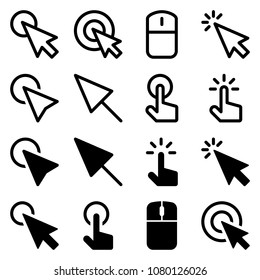 click icon set