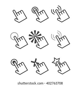 click icon set
