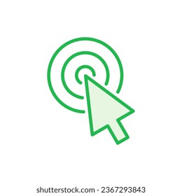 Click icon set. pointer arrow icon. cursor icon vector