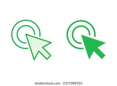 Click icon set. pointer arrow icon. cursor icon vector
