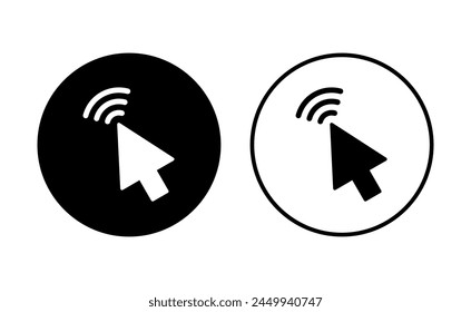 Click icon set. pointer arrow icon. cursor icon vector