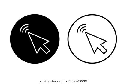 Click icon set. pointer arrow icon. cursor icon vector