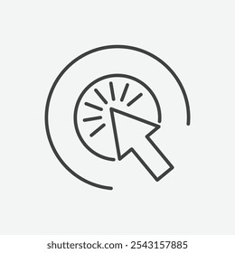 Click icon set. vector illustration.