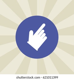 click icon. sign design. background