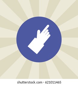 click icon. sign design. background