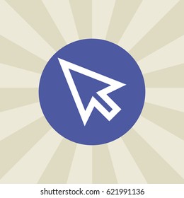 click icon. sign design. background