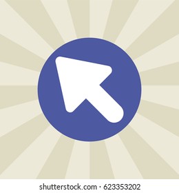 click icon. sign design. background