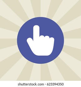 click icon. sign design. background