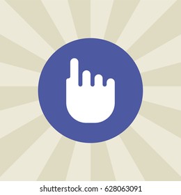 click icon. sign design. background