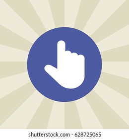 click icon. sign design. background